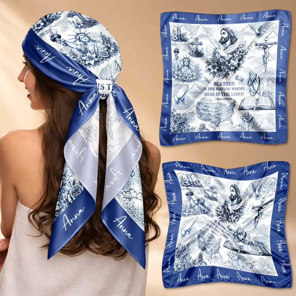 250 Years Of America Blessed Is The Nation - Personalized Scarf - Image 2