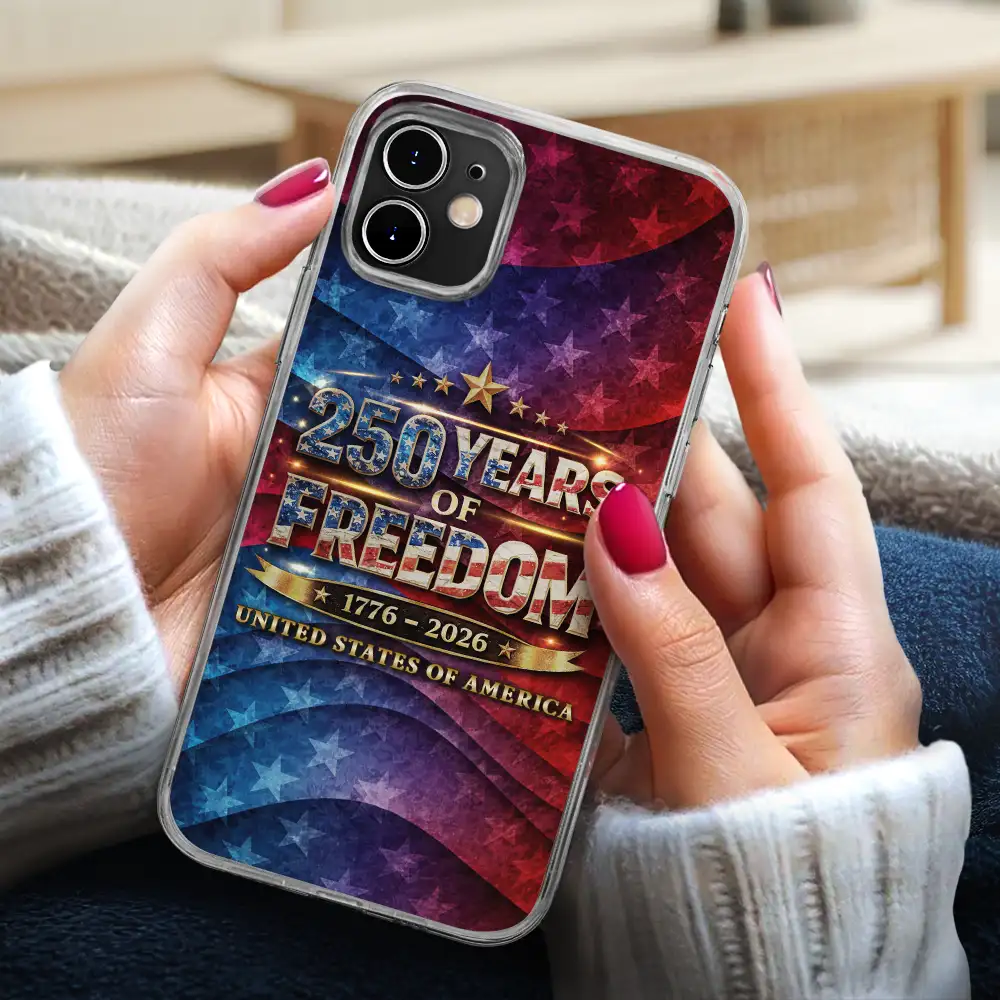 250 Years Of Freedom US Independence Day - Clear Phone Case - Image 4