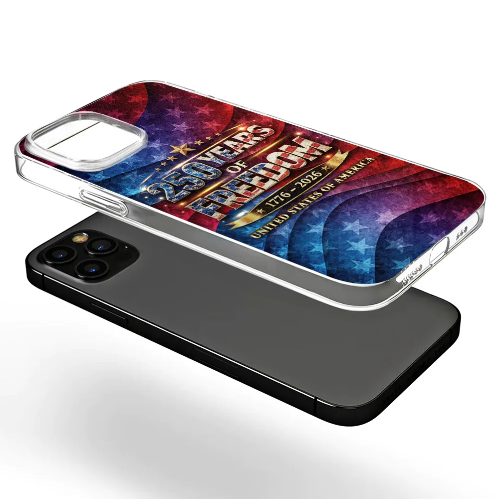 250 Years Of Freedom US Independence Day - Clear Phone Case - Image 6