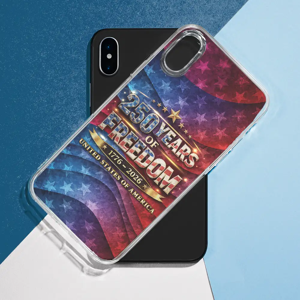 250 Years Of Freedom US Independence Day - Clear Phone Case - Image 8