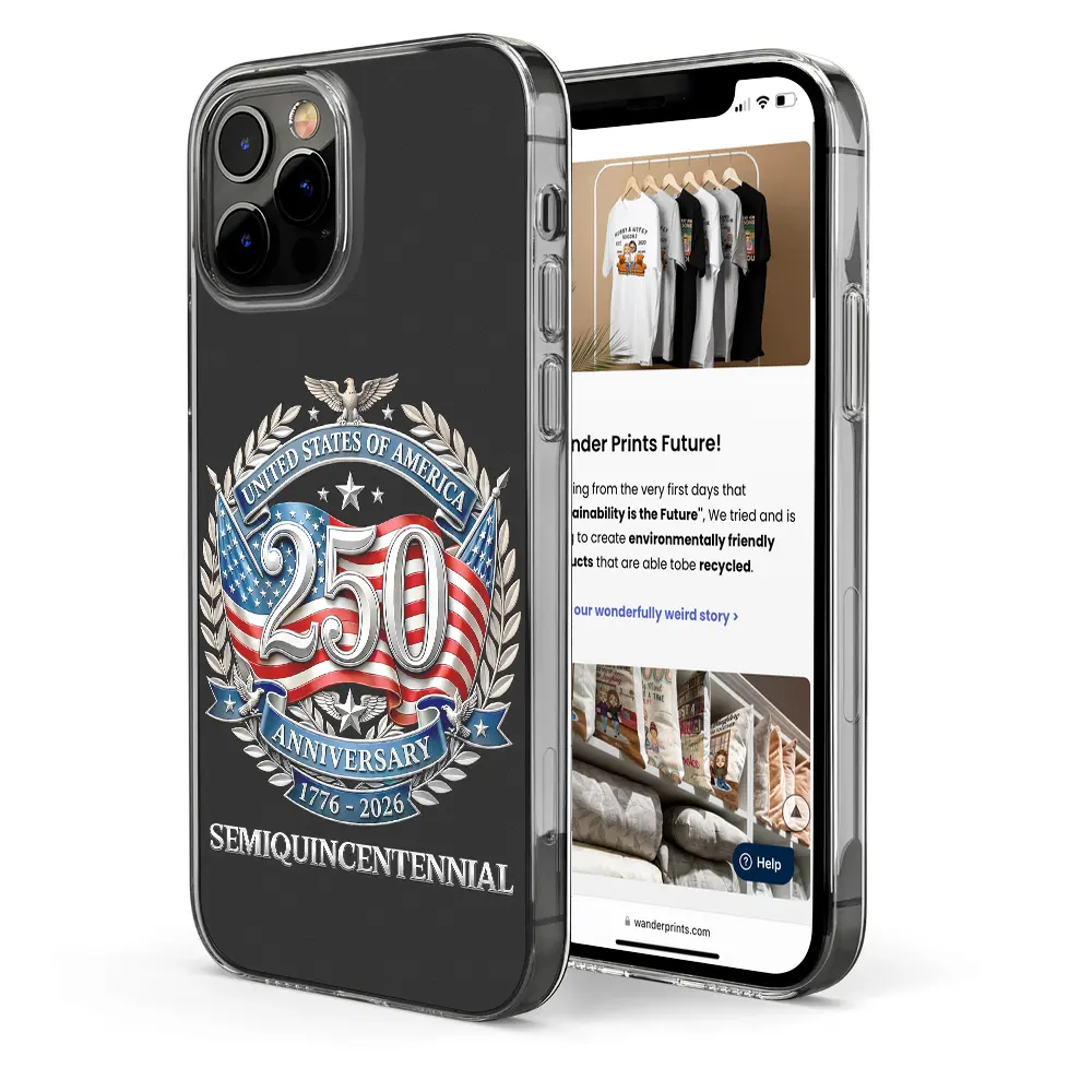 250th Anniversary Eagle US Independence Day - Clear Phone Case - Image 5