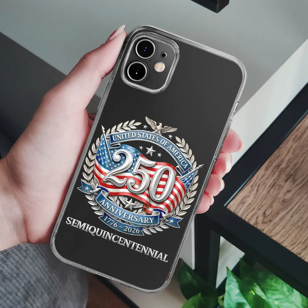 250th Anniversary Eagle US Independence Day - Clear Phone Case - Image 7