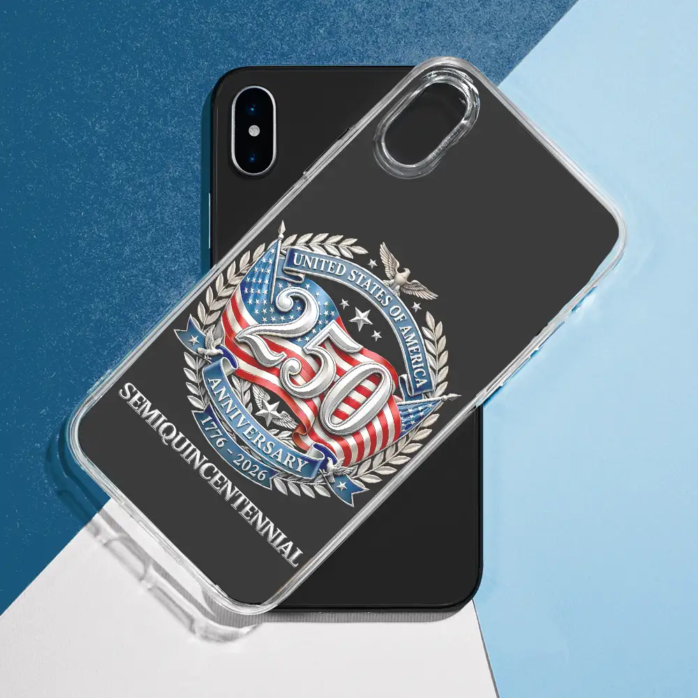 250th Anniversary Eagle US Independence Day - Clear Phone Case - Image 8