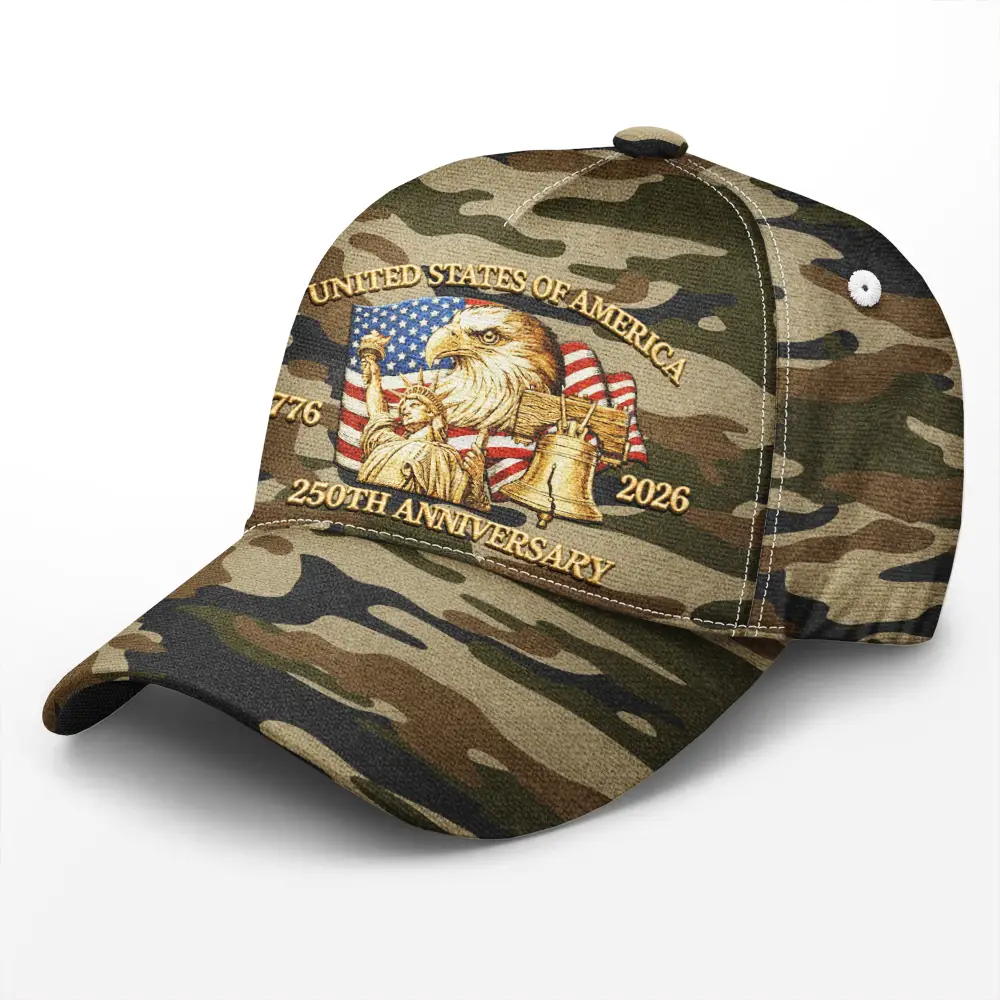 250th Anniversary US Liberty Bell Eagle Camouflage - Classic Cap - Image 2