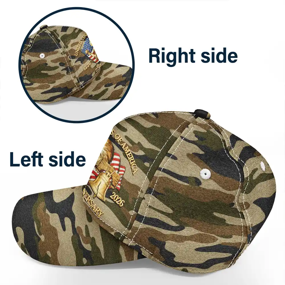 250th Anniversary US Liberty Bell Eagle Camouflage - Classic Cap - Image 3