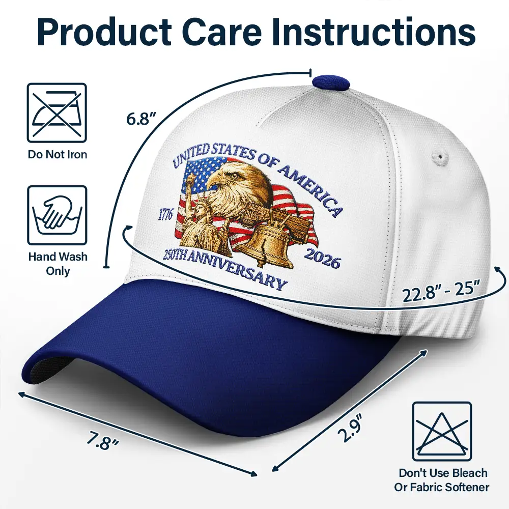 250th Anniversary US Liberty Bell Eagle - Classic Cap - Image 6