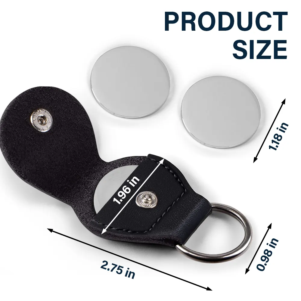 3D Effect Couple Annoying Each Other - Personalized Leather Pocket Hug - Image 5
