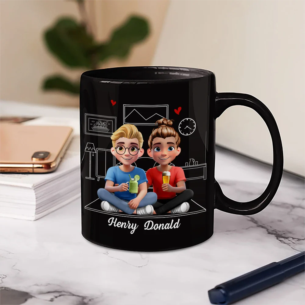 3D Effect Couple The Only One I Want To Annoy - Personalized Mug - Image 5