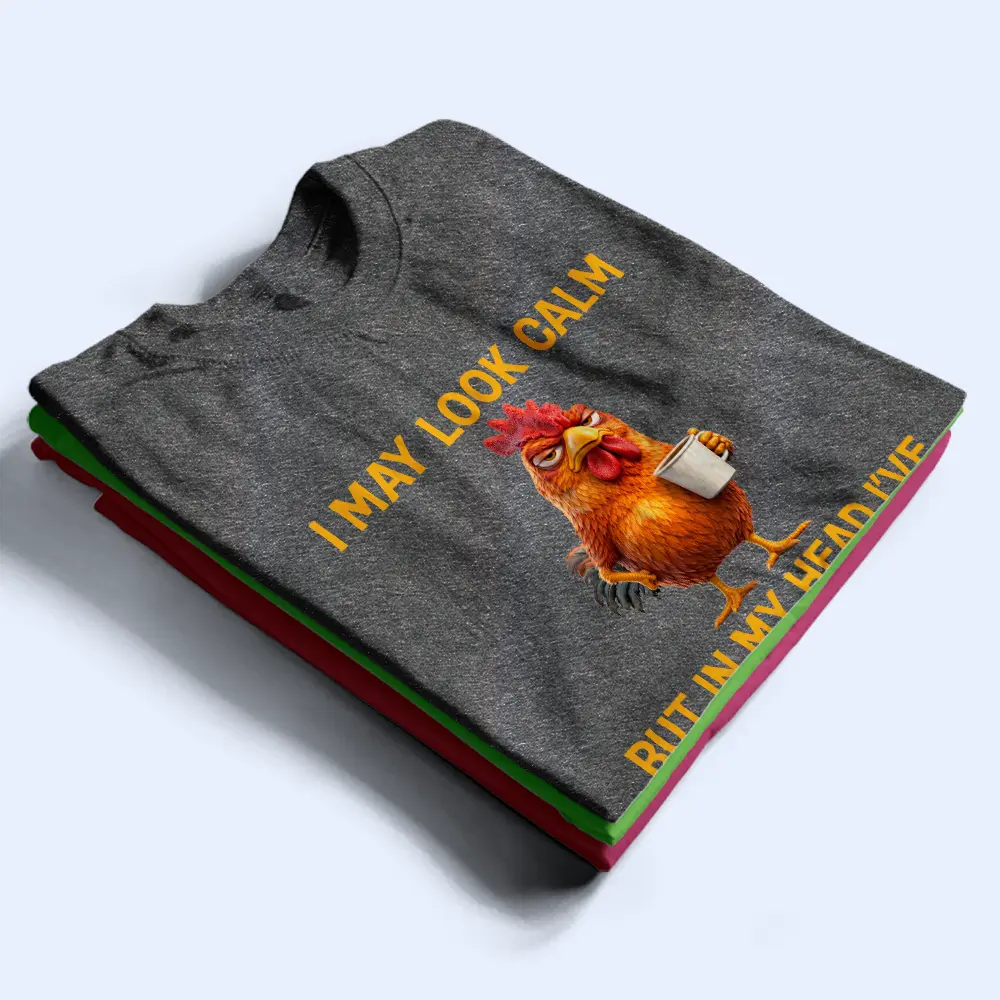 3D Effect Funny Chicken I've Pecked You - Personalized T Shirt - Image 2