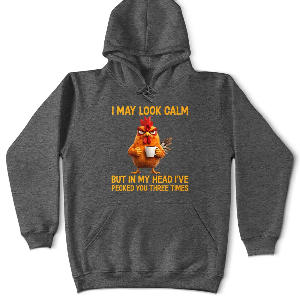 3D Effect Funny Chicken I've Pecked You - Personalized T Shirt - Image 4