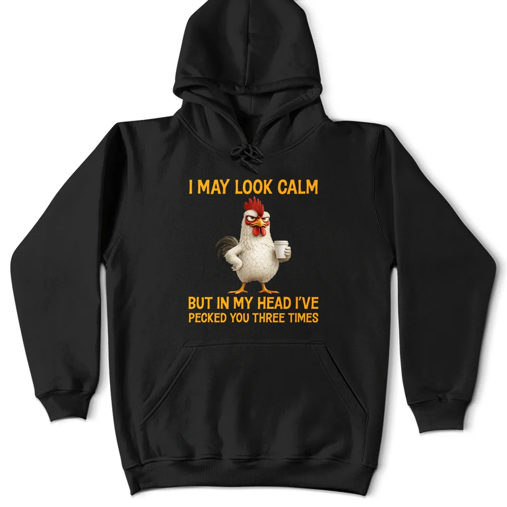 3D Effect Funny Chicken I've Pecked You - Personalized T Shirt - Image 5