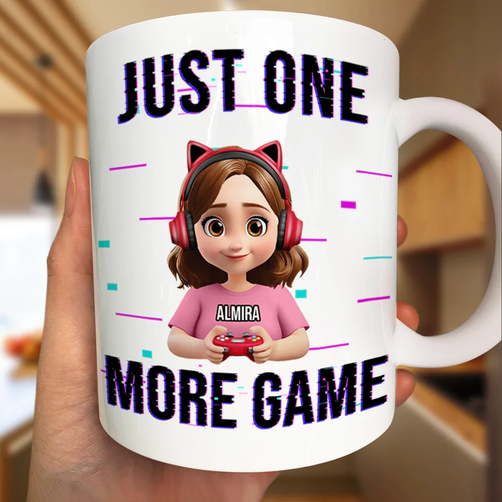 3D Effect Gamer I Am Gaming - Personalized Mug - Image 3