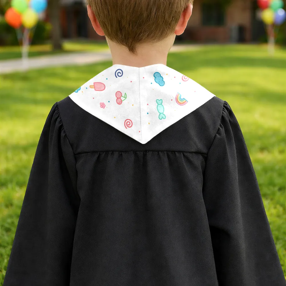 3D Effect Graduation Kid Baby I Am Kind I Am Smart - Personalized Kid Graduation Stole - Image 3