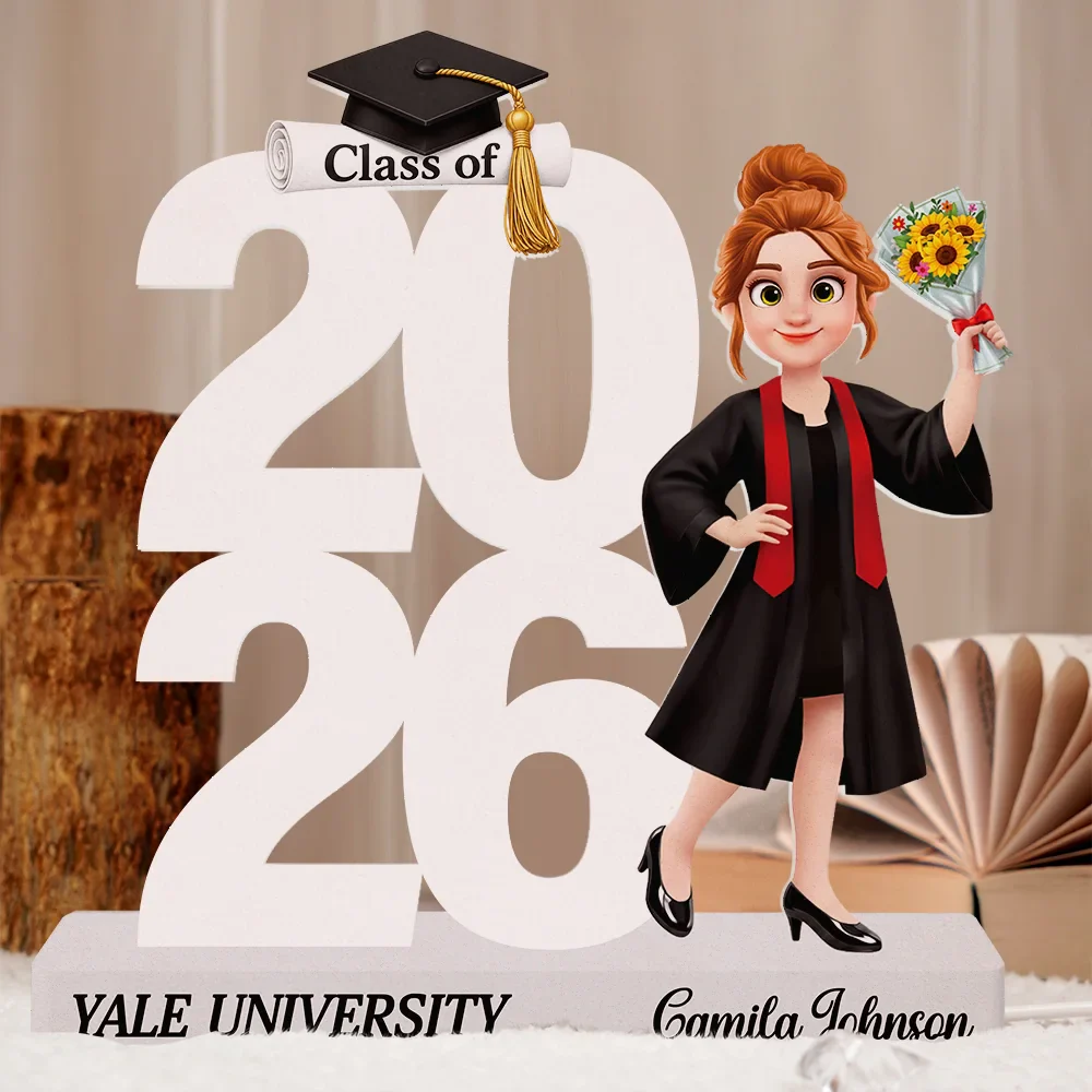 3D Effect Graduation Man Woman - Personalized Custom Shaped Light Box - Image 5