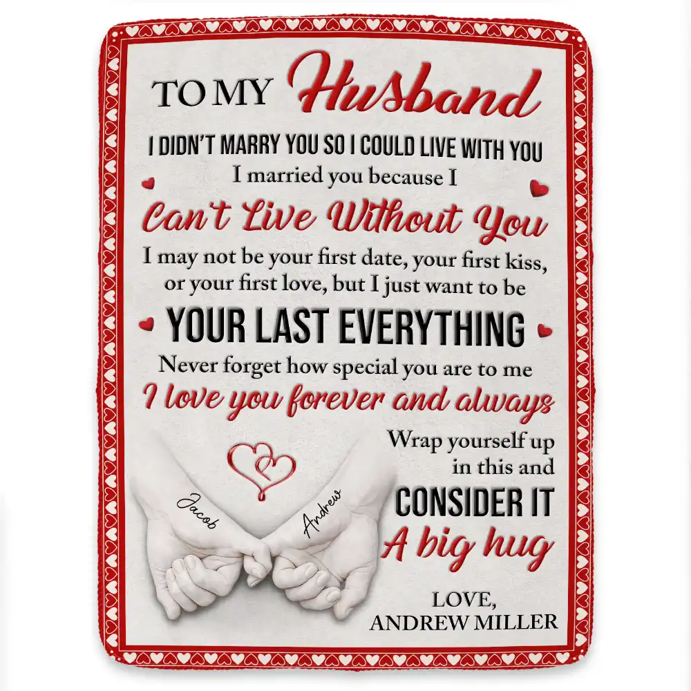3D Effect Holding Hands Couple I Wish I Could Turn Back The Clock - Personalized Fleece Blanket, Sherpa Blanket - Image 2