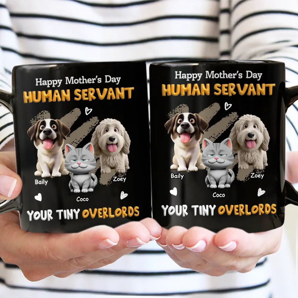 3D Effect Human Servant Your Tiny Overlord - Personalized Mug - Image 3