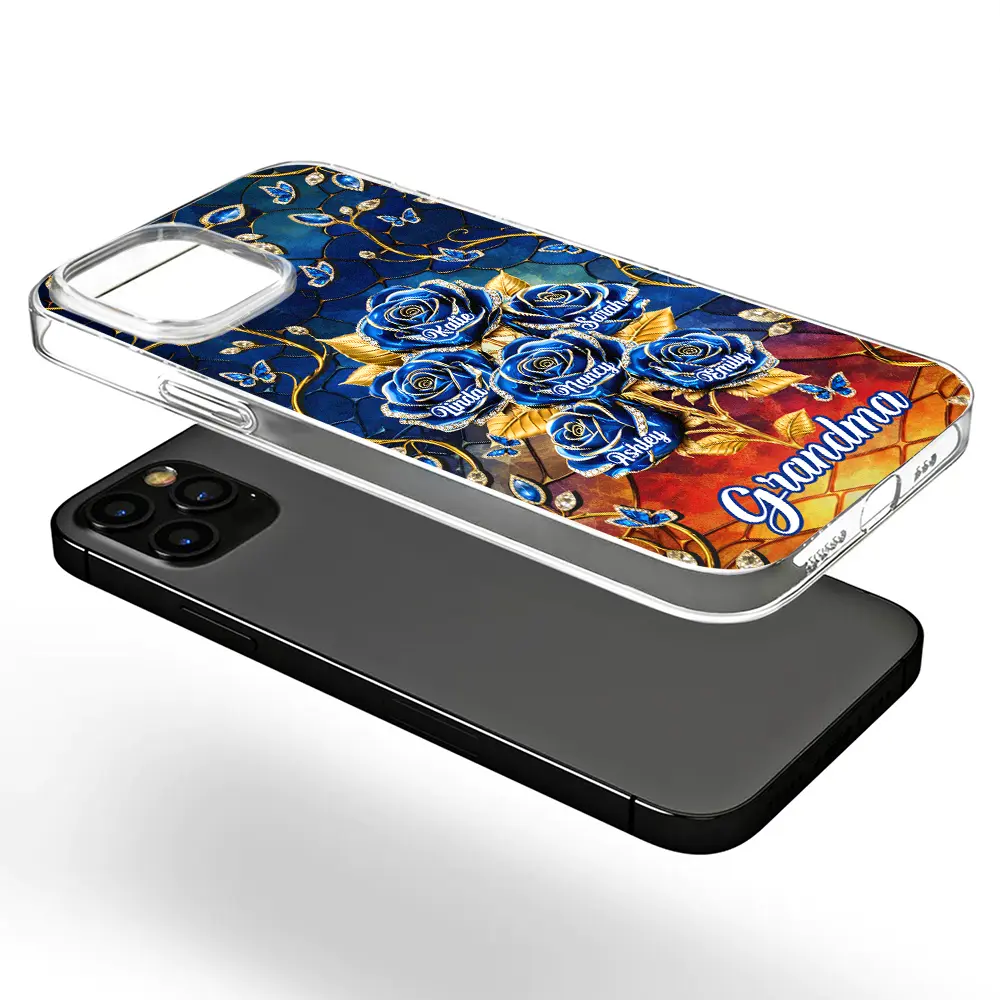 3D Effect Roses Mom’s Everlasting Love - Personalized Clear Phone Case - Image 5