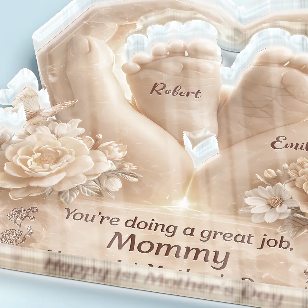 3D Effect You're Doing A Great Job - Personalized Custom Shaped Acrylic Plaque - Image 3