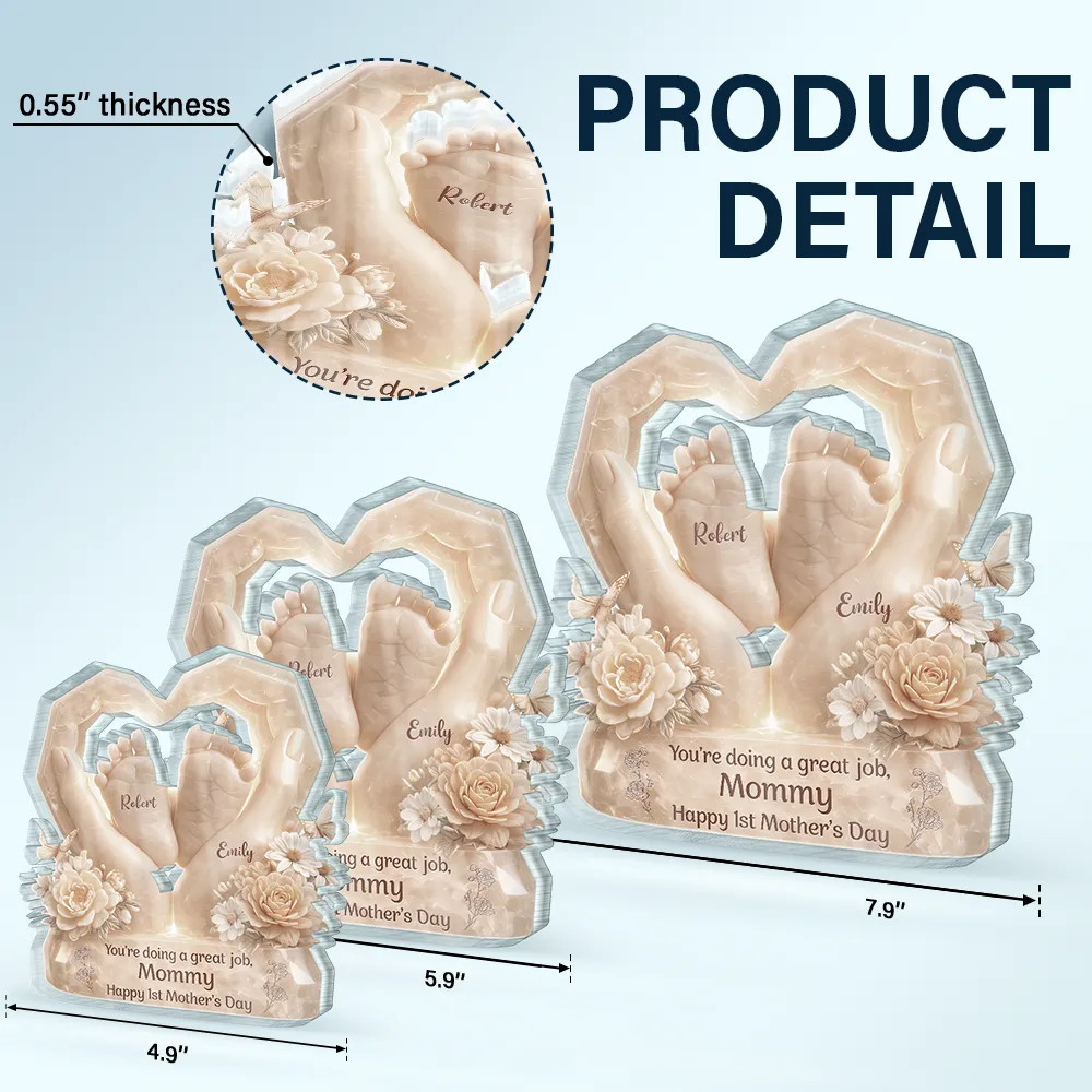 3D Effect You're Doing A Great Job - Personalized Custom Shaped Acrylic Plaque - Image 5