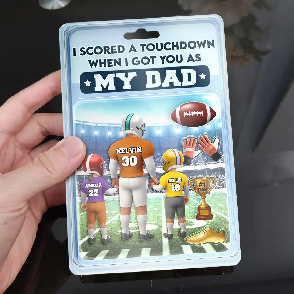 3D Figure I Got You As My Dad - Personalized Custom Shaped Acrylic Plaque - Image 2