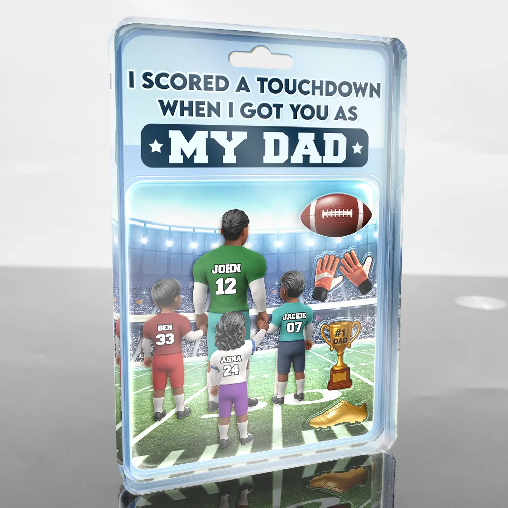 3D Figure I Got You As My Dad - Personalized Custom Shaped Acrylic Plaque - Image 3