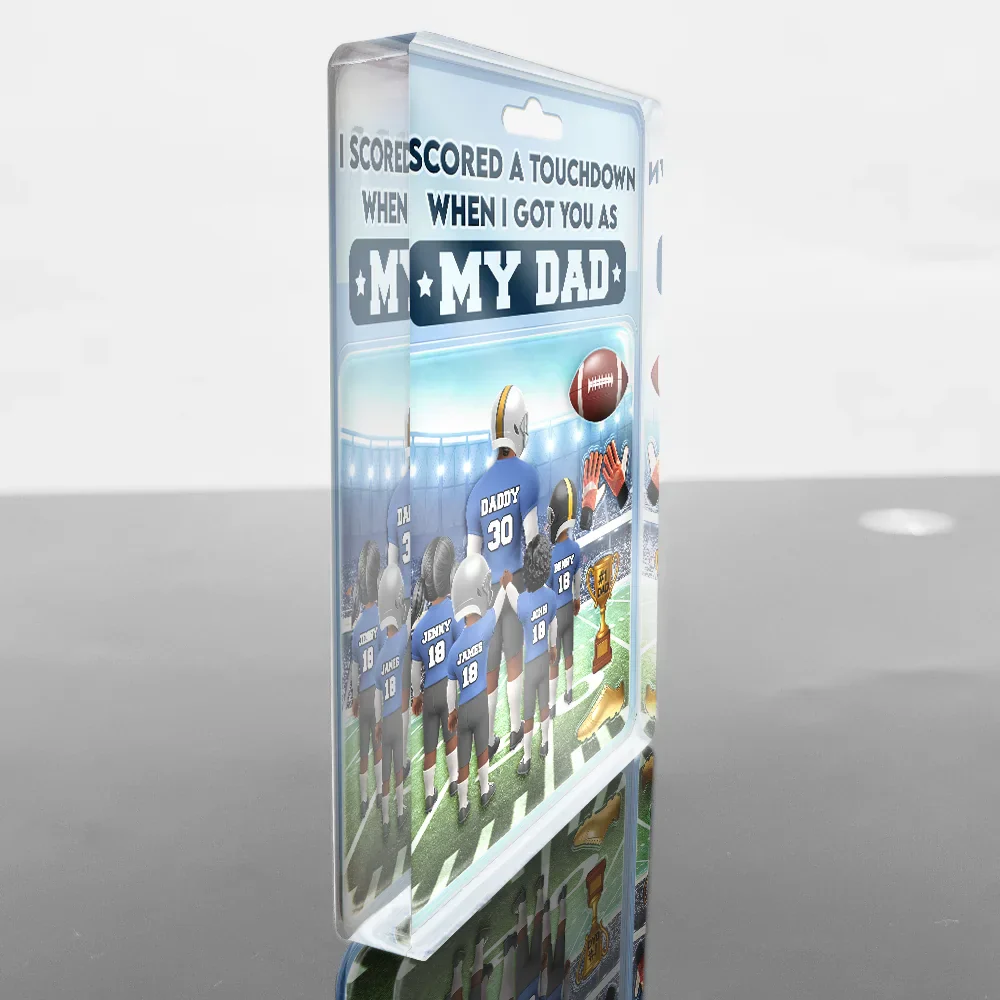 3D Figure I Got You As My Dad - Personalized Custom Shaped Acrylic Plaque - Image 4