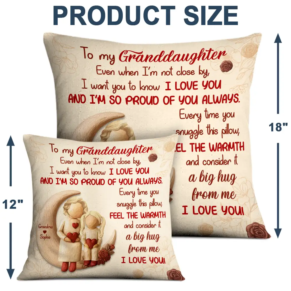 A Big Hug From Mom Grandma - Personalized Pillow - Image 4