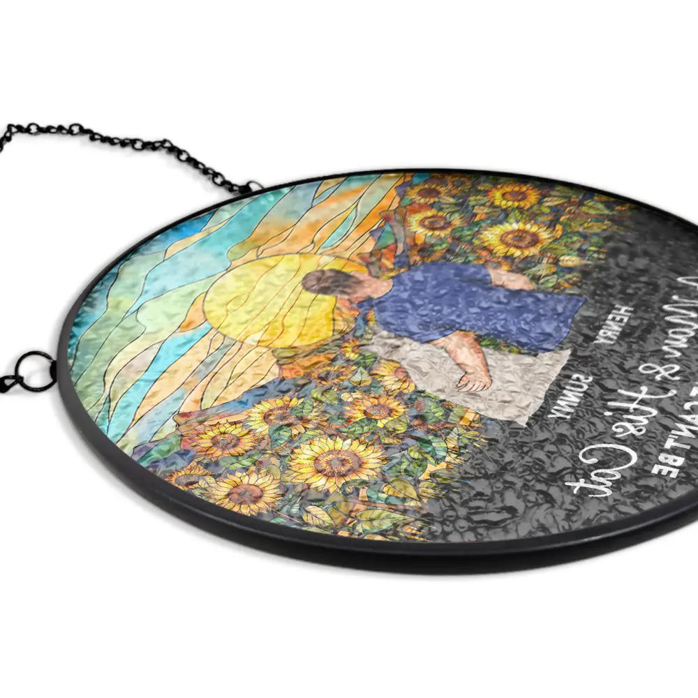 A Bond That Can't Be Broken Cat - Personalized Stained Glass Window Hanging Suncatcher - Image 5