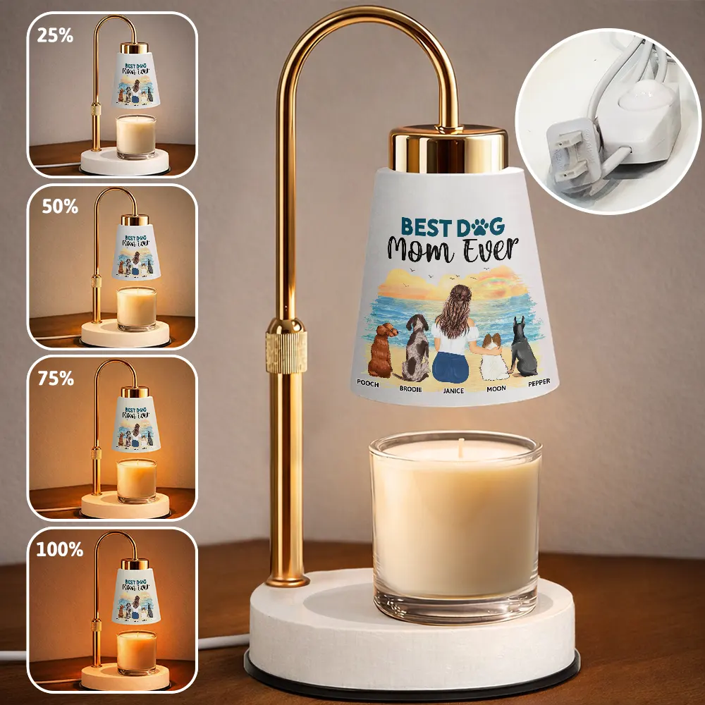 A Bond That Can't Be Broken Dog Lover - Personalized Truncated Cone Candle Warmer - Image 3