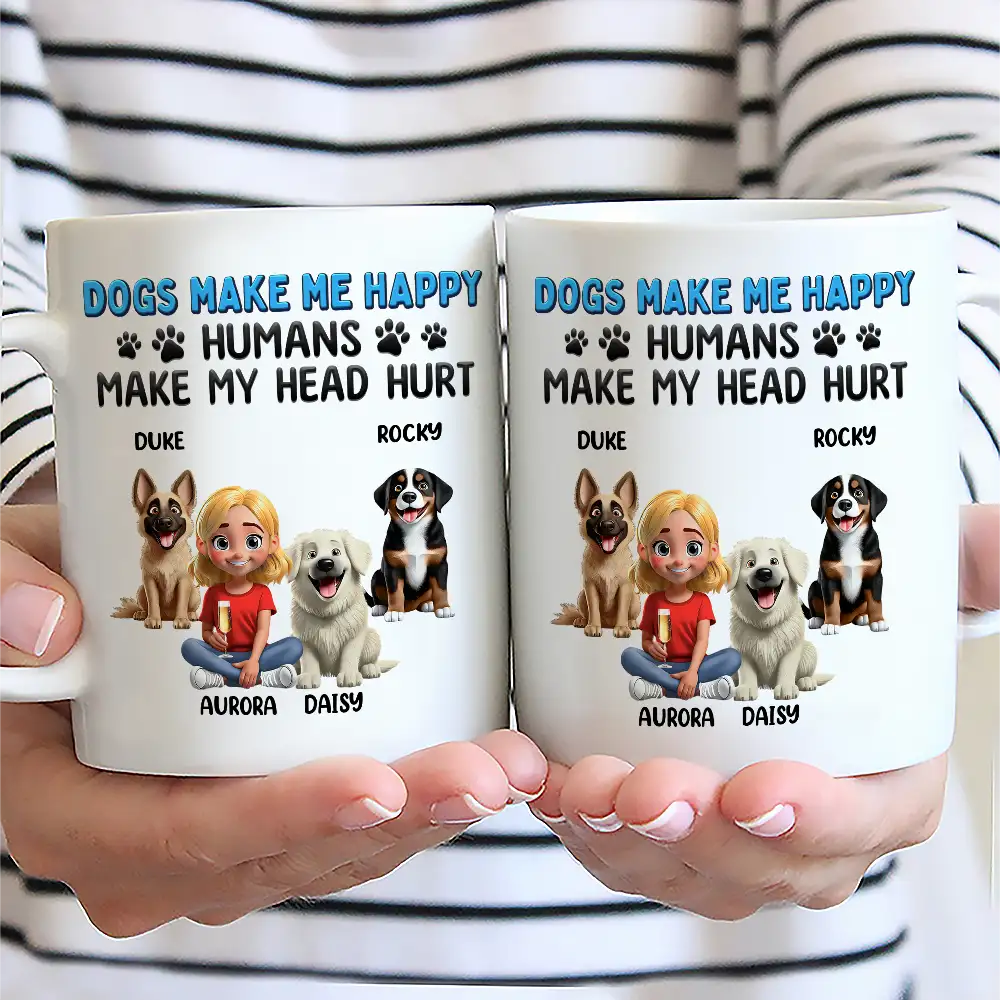 A Bond That Can't Be Broken Dog Mom Dog Dad 3D Effect - Personalized Mug - Image 2
