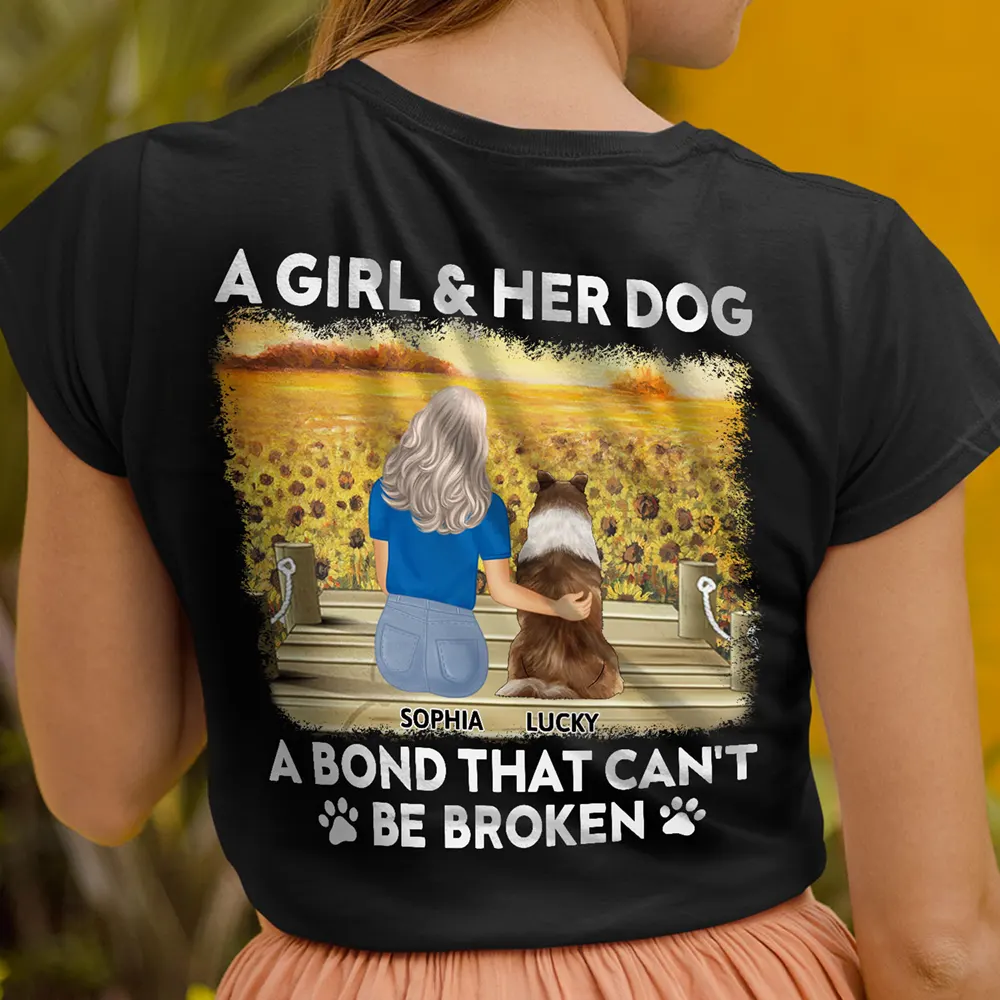 A Bond That Can't Be Broken Dog - Personalized T Shirt - Image 2