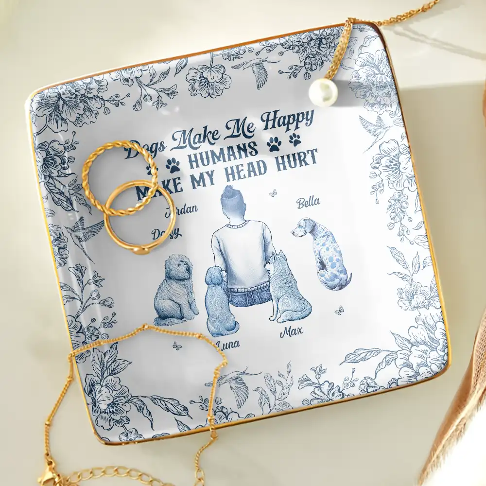 A Bond That Can't Be Broken Dog Toile - Personalized Ring Dish - Image 4