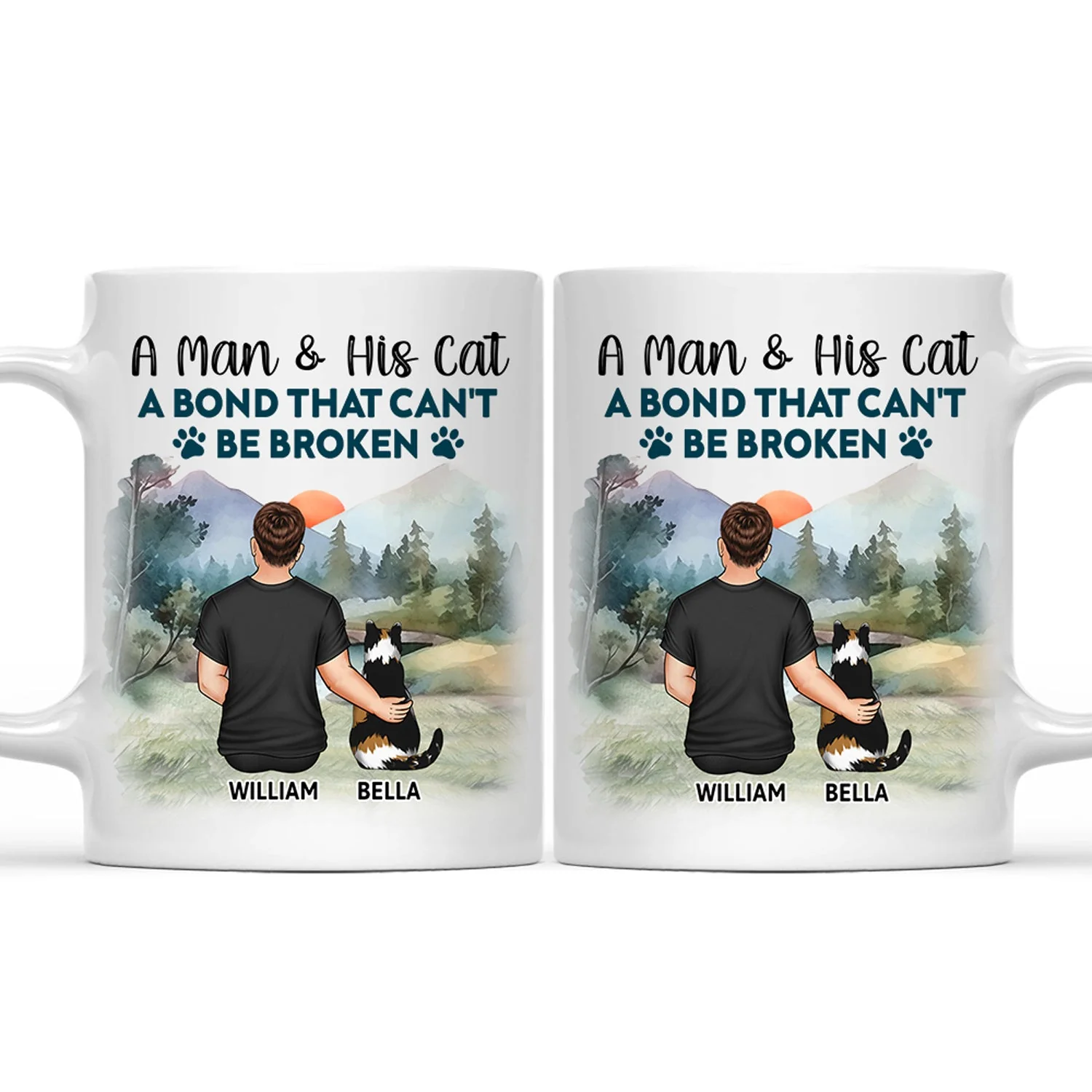 A Bond That Can't Be Broken - Gift For Cat Lovers, Cat Mom, Cat Dad - Personalized Mug - Image 2