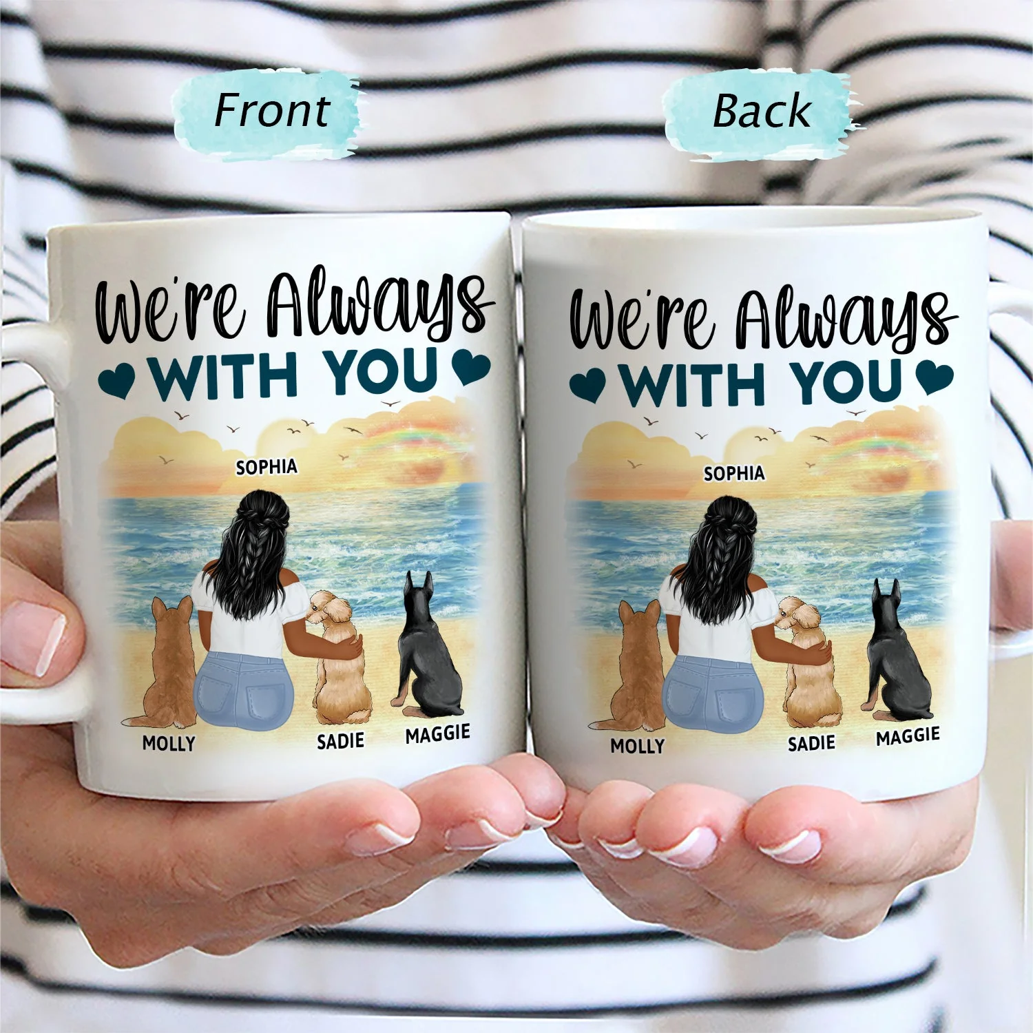 A Bond That Can't Be Broken - Gift For Cat Lovers, Dog Lovers, Dog Mom, Dog Dad, Cat Mom, Cat Dad - Personalized Mug - Image 2