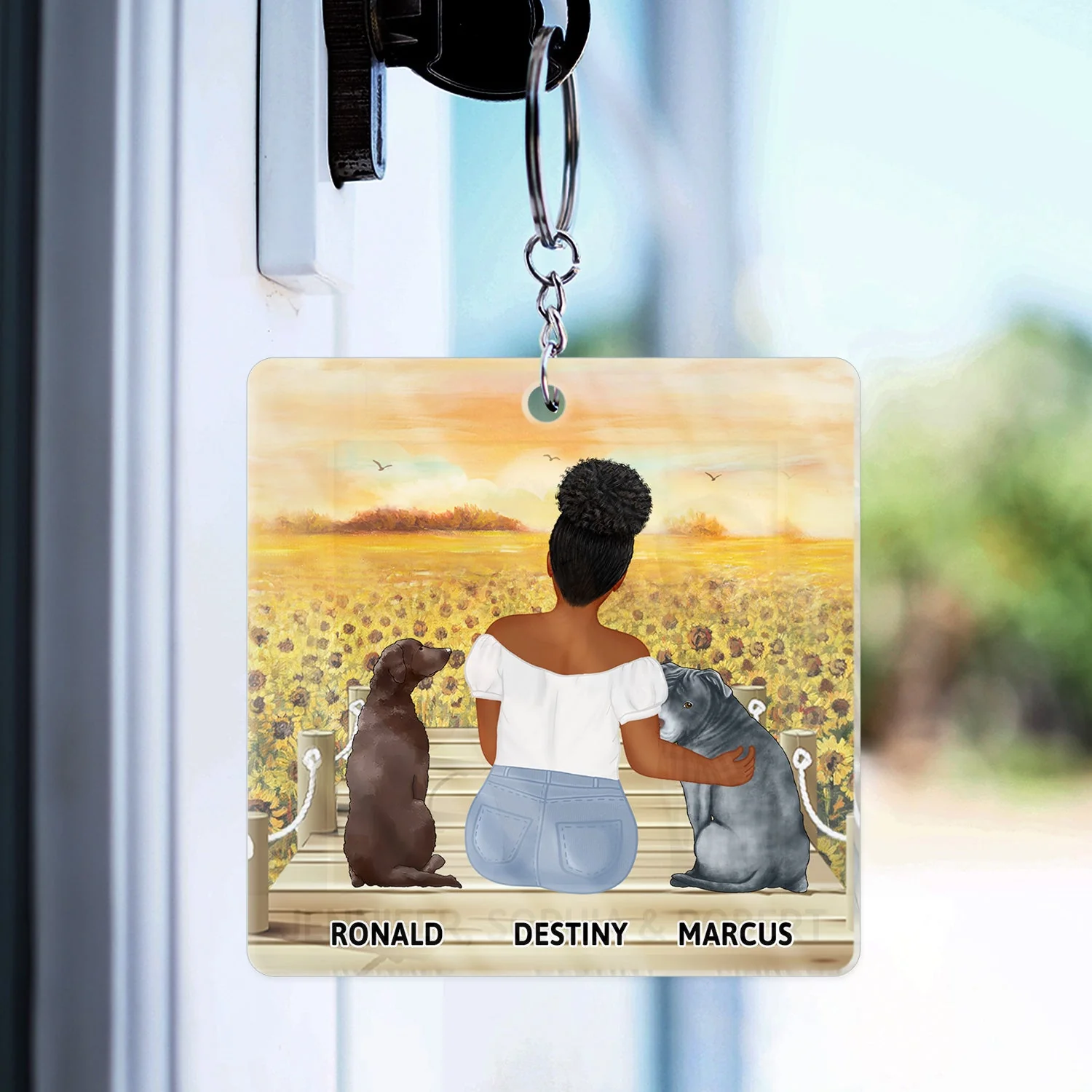 A Bond That Can't Be Broken - Gift For Dog Lovers, Dog Mom, Dog Dad - Personalized Acrylic Keychain - Image 4