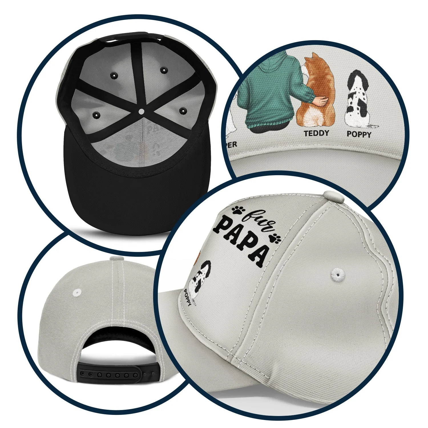 A Bond That Can't Be Broken - Gift For Dog Lovers, Dog Mom, Dog Dad - Personalized Classic Cap - Image 5
