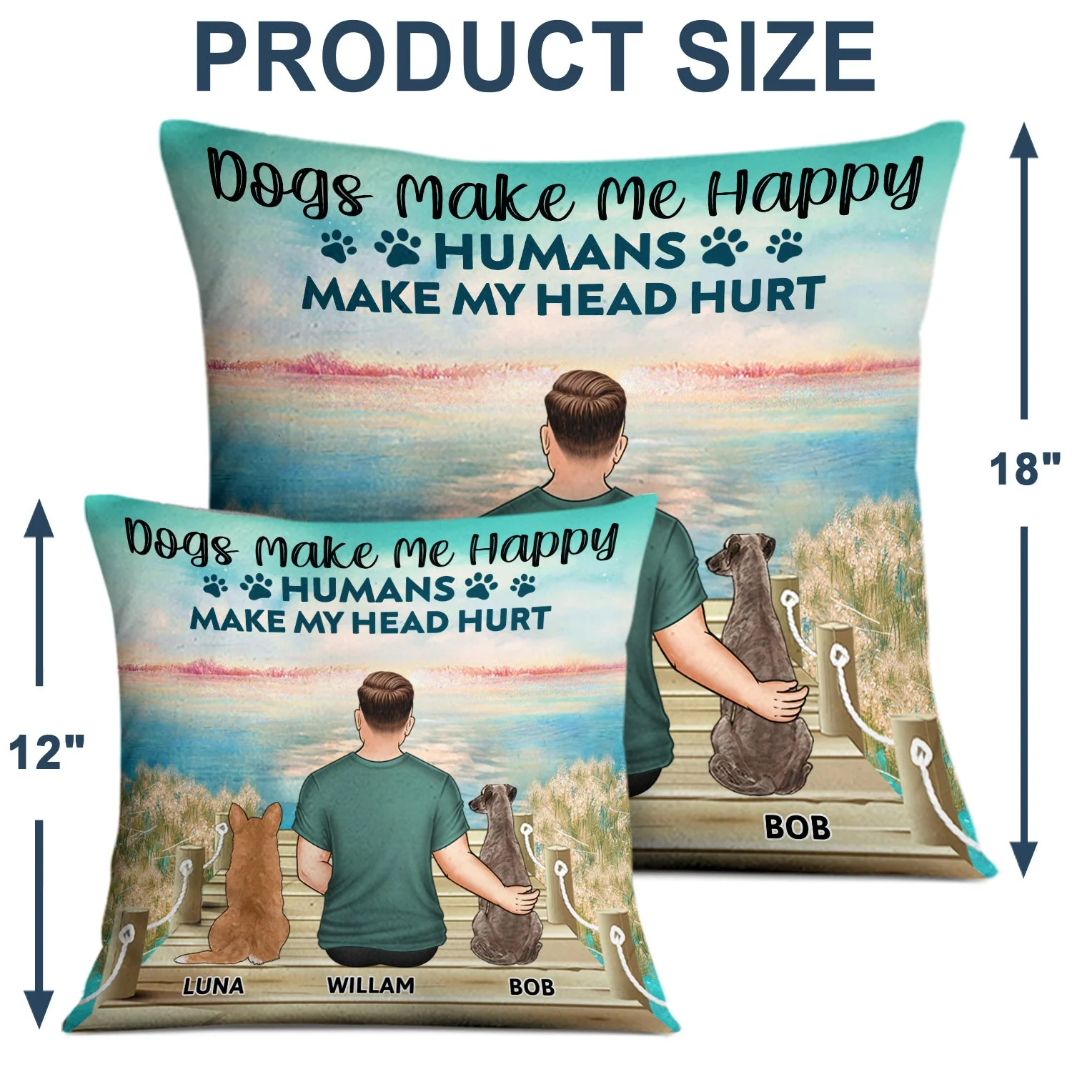 A Bond That Can't Be Broken - Gift For Dog Lovers, Dog Mom, Dog Dad - Personalized Pillow - Image 4