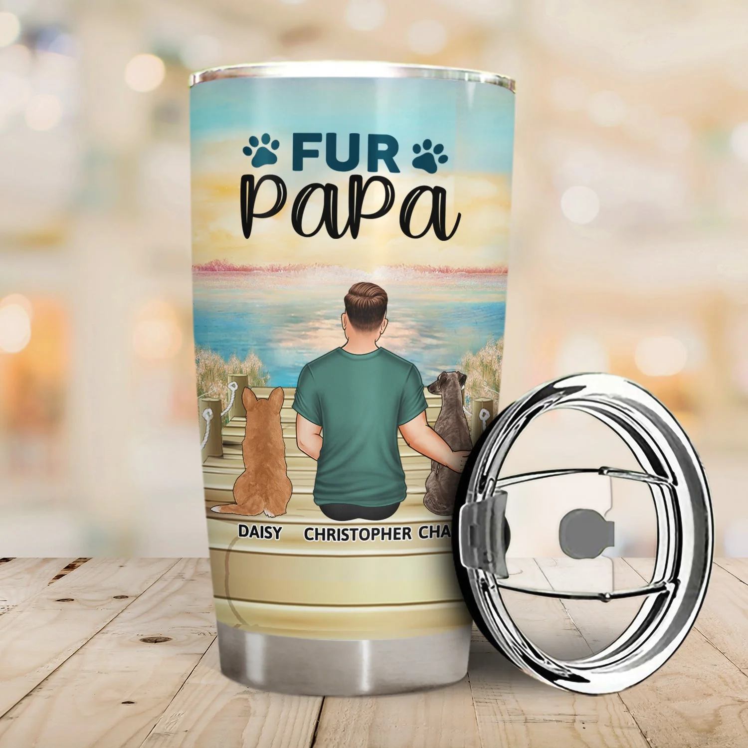 A Bond That Can't Be Broken - Gift For Dog Lovers, Dog Mom, Dog Dad - Personalized Tumbler - Image 2