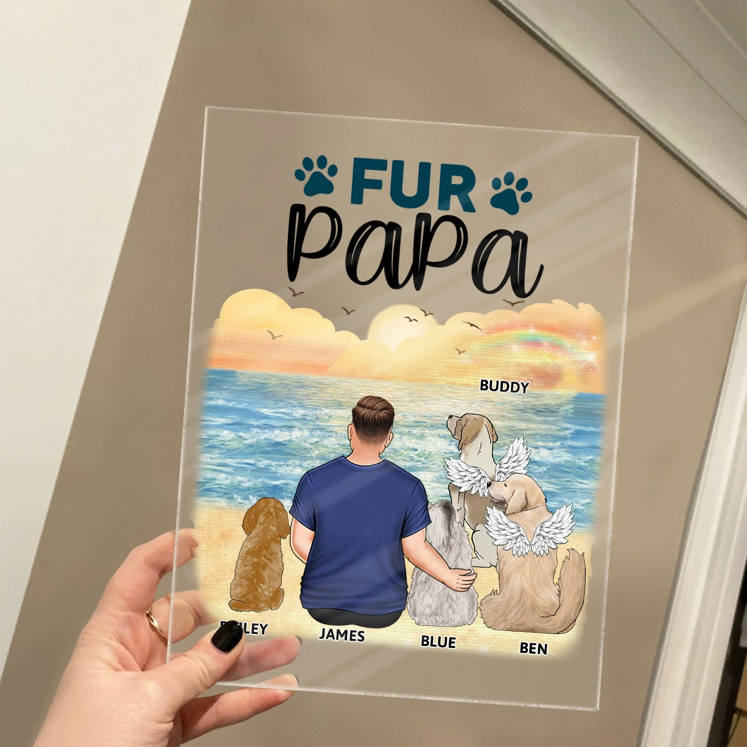 A Bond That Can't Be Broken - Gift For Dog Lovers, Dog Mom, Dog Dad - Personalized Vertical Rectangle Acrylic Plaque - Image 4