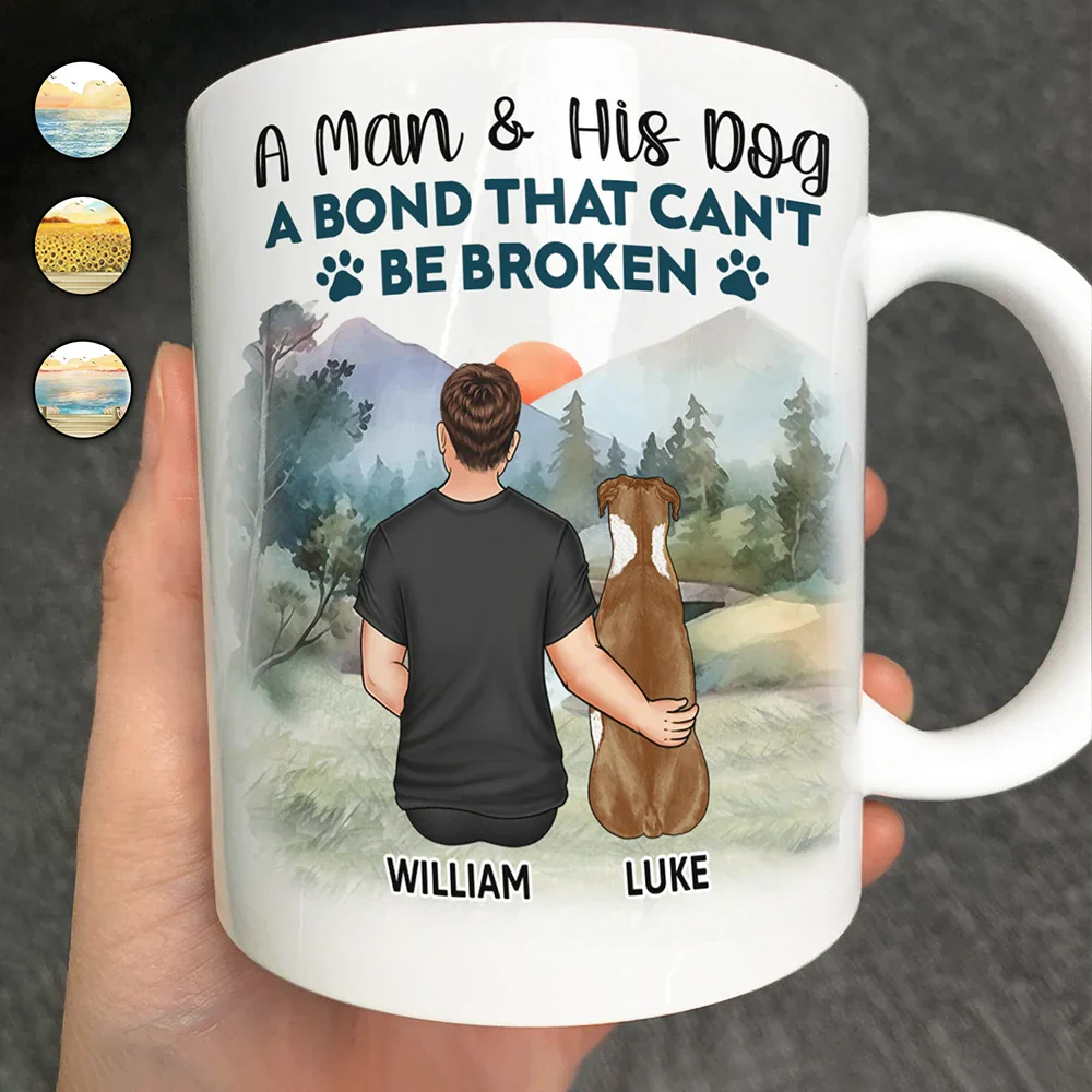 A Bond That Can't Be Broken - Gift For Dog Lovers, Dog Mom - Personalized Mug - Image 2