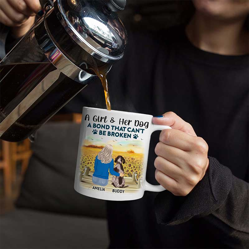 A Bond That Can't Be Broken - Gift For Dog Lovers, Dog Mom - Personalized Mug - Image 6