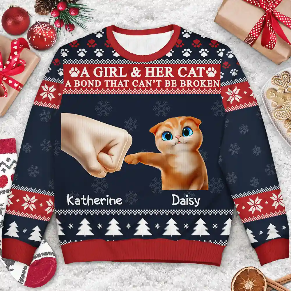 A Bond That Can't Be Broken - Personalized Unisex Ugly Sweater - Image 3
