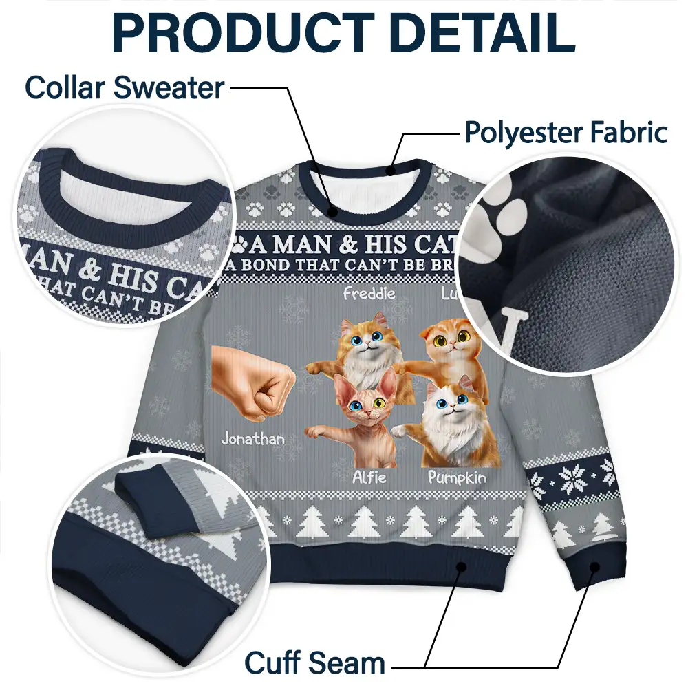 A Bond That Can't Be Broken - Personalized Unisex Ugly Sweater - Image 6