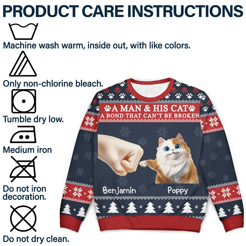 A Bond That Can't Be Broken - Personalized Unisex Ugly Sweater - Image 7