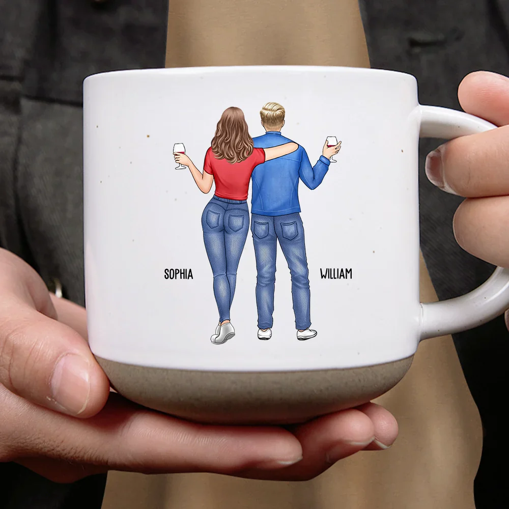 A Friend Is God's Way Of Making Sure We Never Walk Alone - Personalized Pottery Mug - Image 4