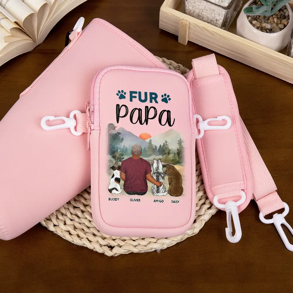 A Girl And Her Dog A Bond That Can't Be Broken - Personalized Bottle Carrier Bag - Image 4