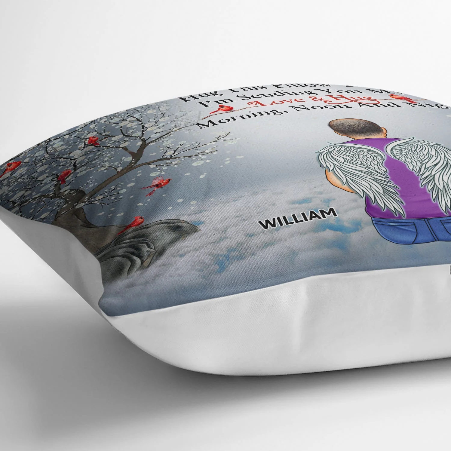 A Hug From Heaven - Memorial Gift For Family, Siblings, Friends - Personalized Pillow - Image 3