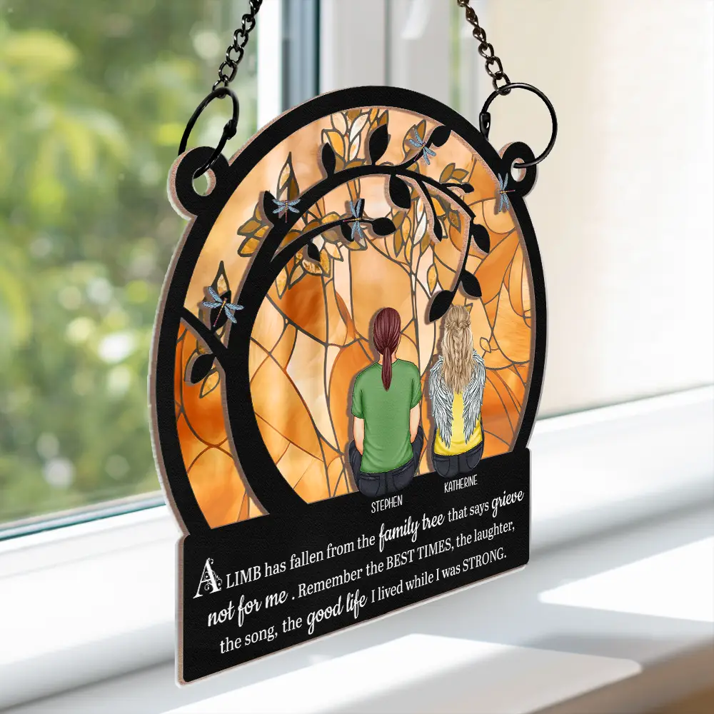 A Limb Has Fallen - Personalized Window Hanging Suncatcher Ornament - Image 3