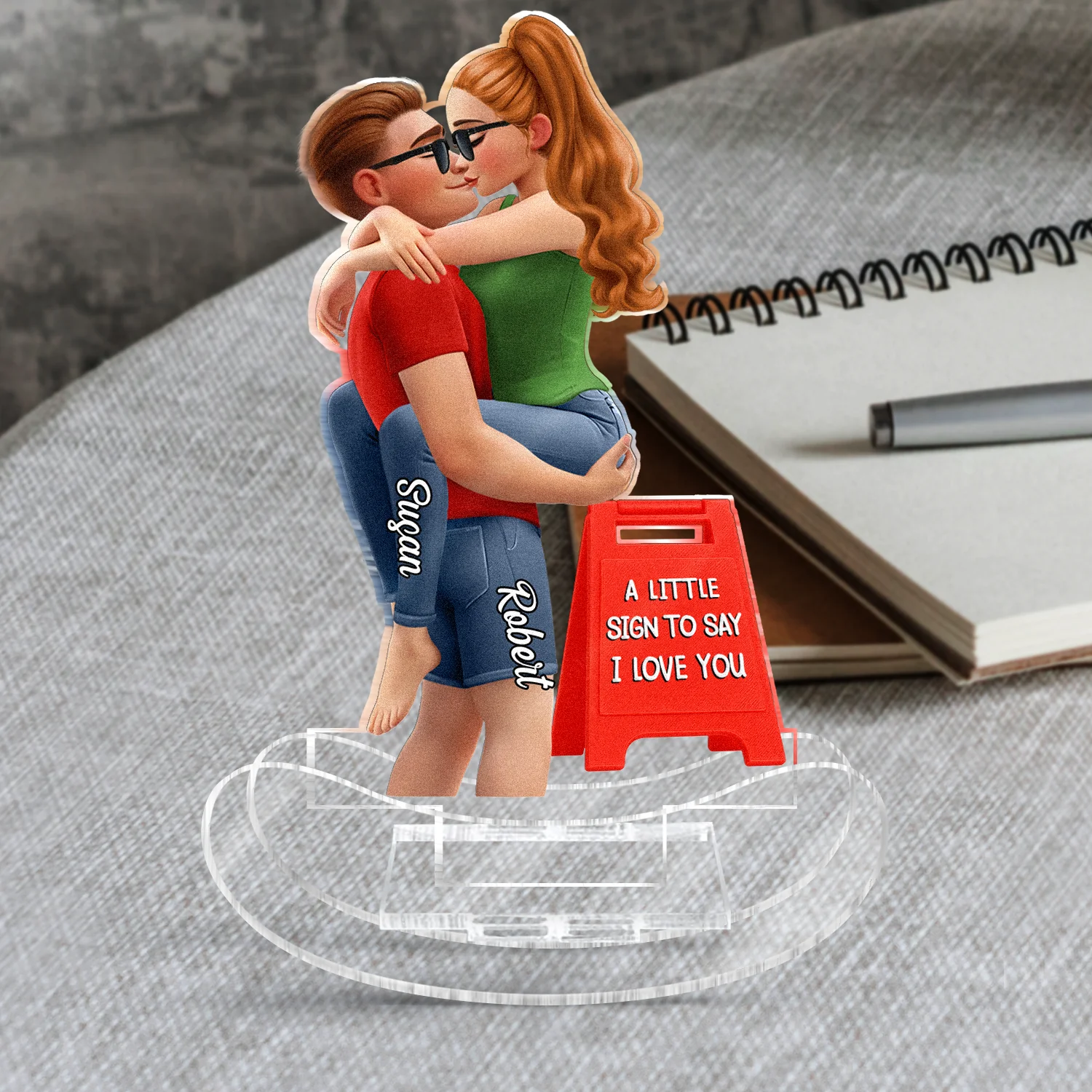 A Little Sign To Say - Personalized Acrylic Shaking Stand - Image 2