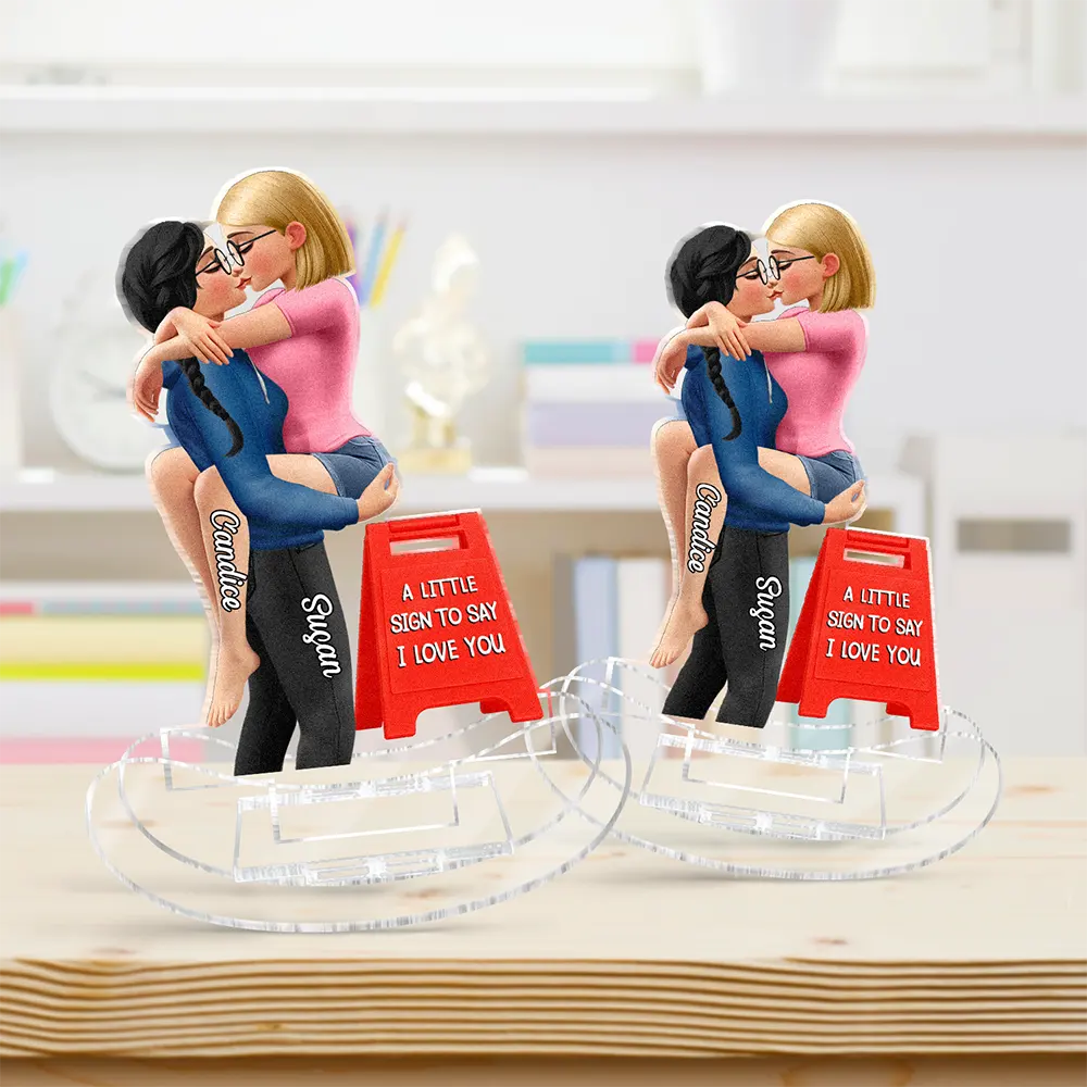 A Little Sign To Say - Personalized Acrylic Shaking Stand - Image 3